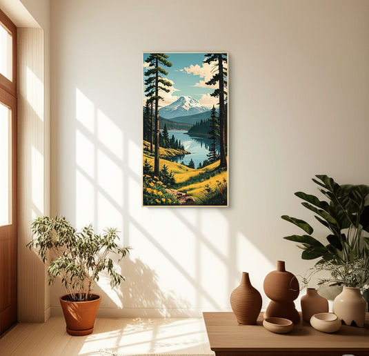 Serene Mountain Lake Vista