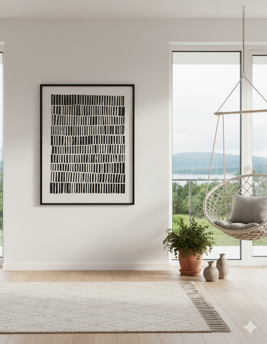 Rhythmic Abstraction in Black and White