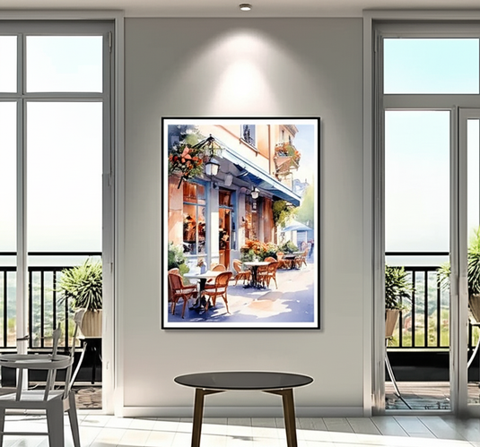 Charming Parisian Cafe Morning