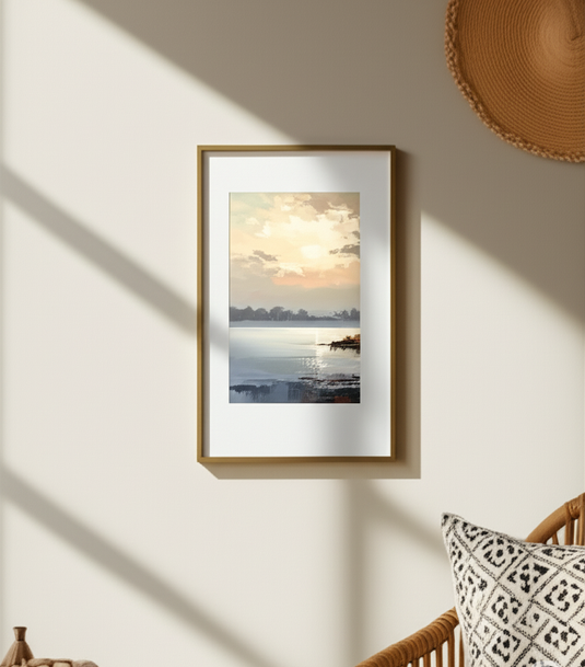 Golden Hour Lakeside Serenity