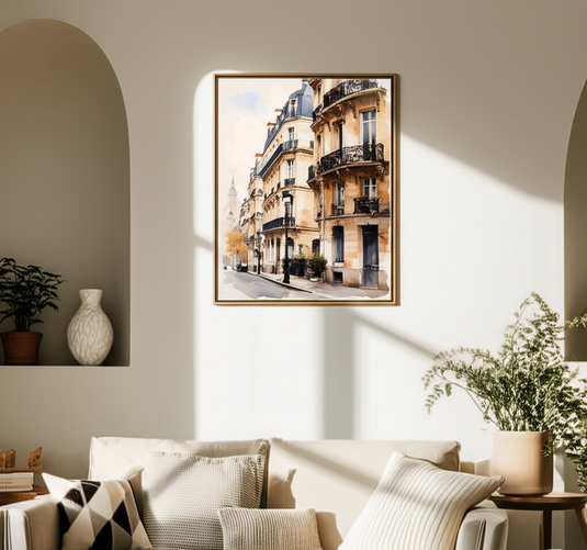 Parisian Street Charm Watercolor