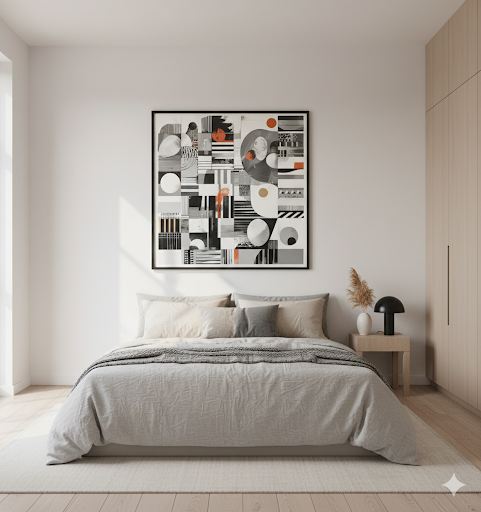 Geometric Harmony in Monochrome