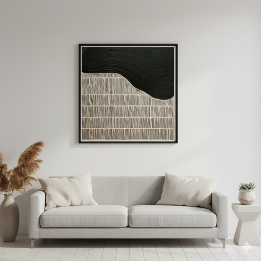 Monochromatic Serenity: Woven Textures