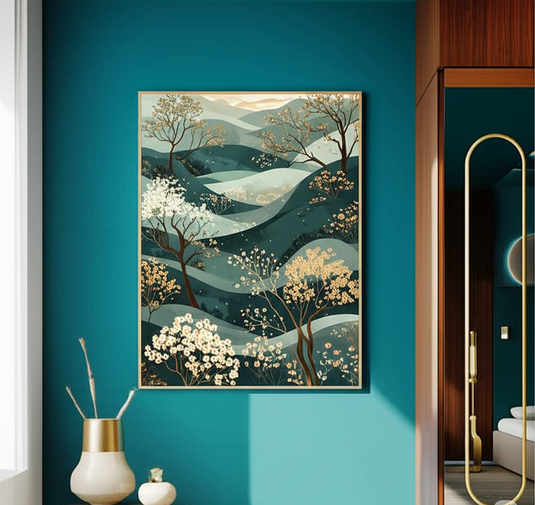 Verdant Hills, Golden Blooms