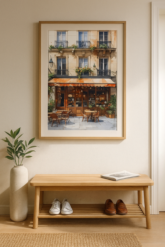 "Parisian Café Charm"