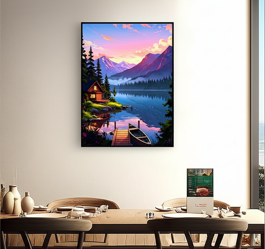 Lakeside Serenity at Sunset