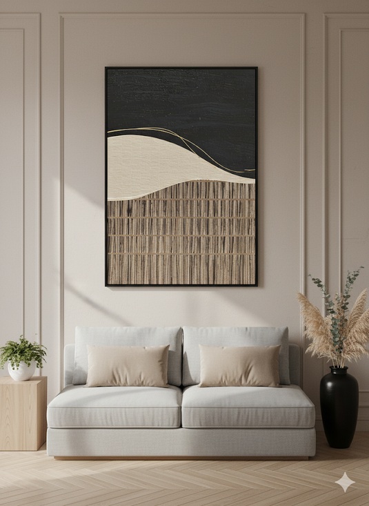 Golden Horizon Abstract