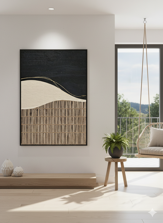 Golden Horizon Abstract