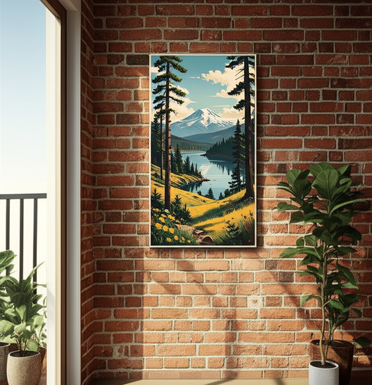 Serene Mountain Lake Vista