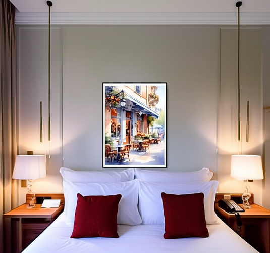 Charming Parisian Cafe Morning