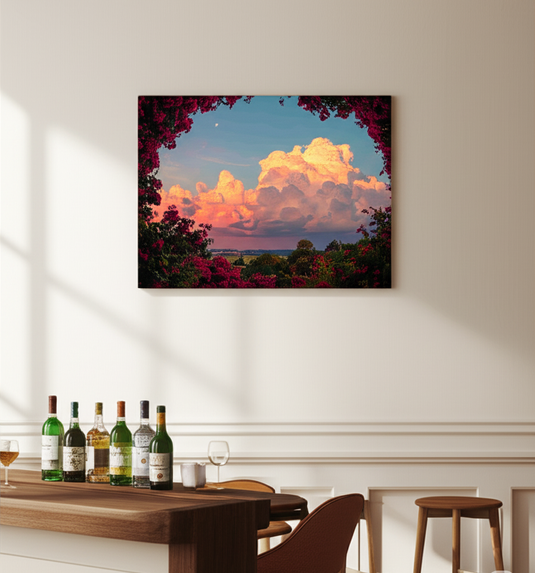 Sunset Bloom: Nature's Embrace