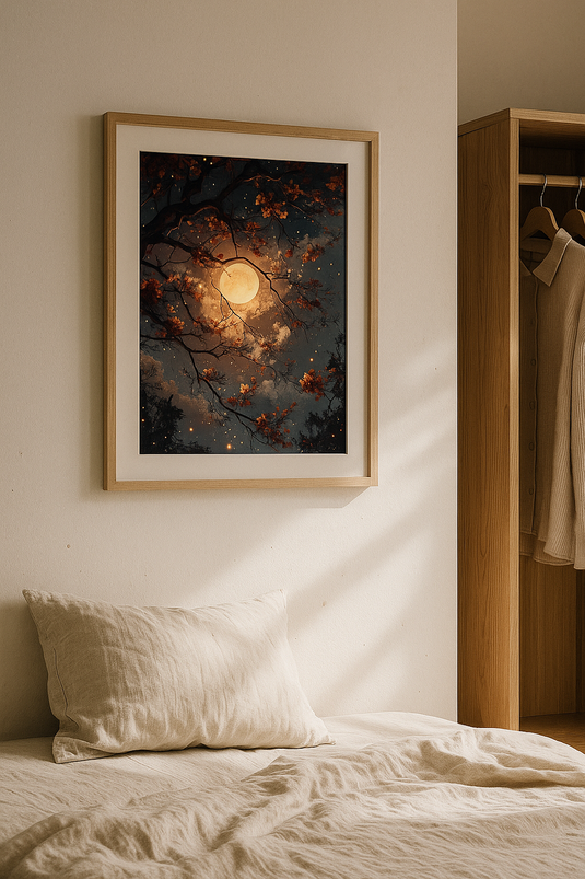 Moonlit Autumn Serenity