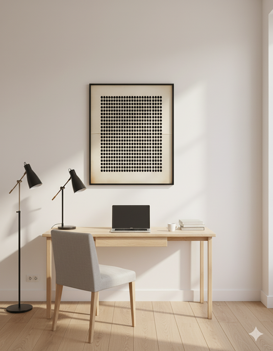 Minimalist Dots: Serene Grid
