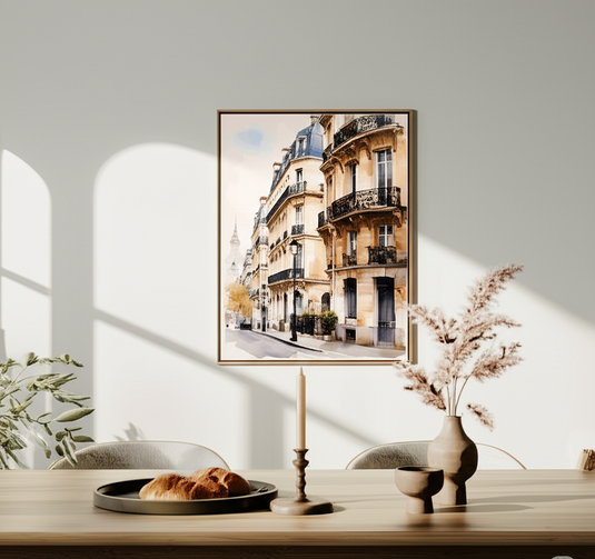 Parisian Street Charm Watercolor