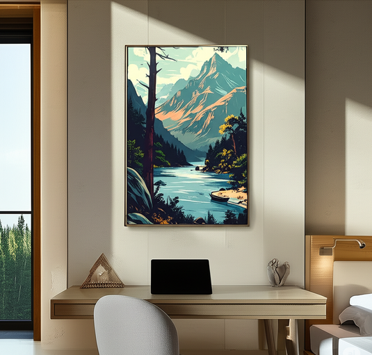 Mountain Serenity: Lakeside Escape