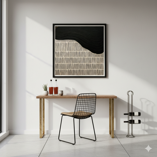 Monochromatic Serenity: Woven Textures