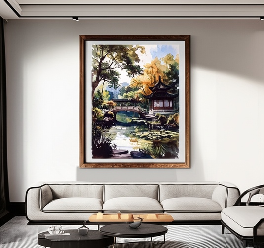 Serene Oriental Garden Oasis