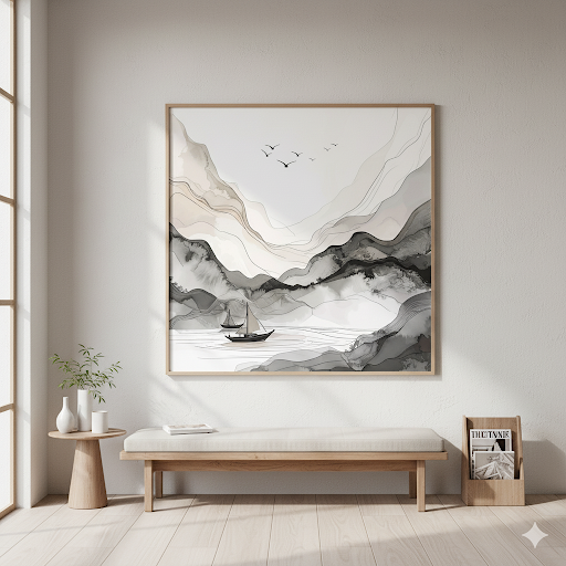 Serene Mountain Lake Vista