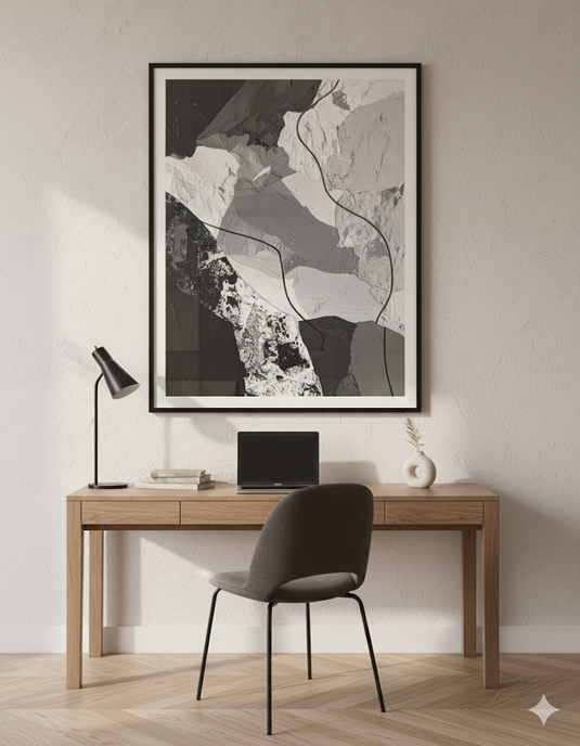 Textured Greyscale: Modern Abstraction