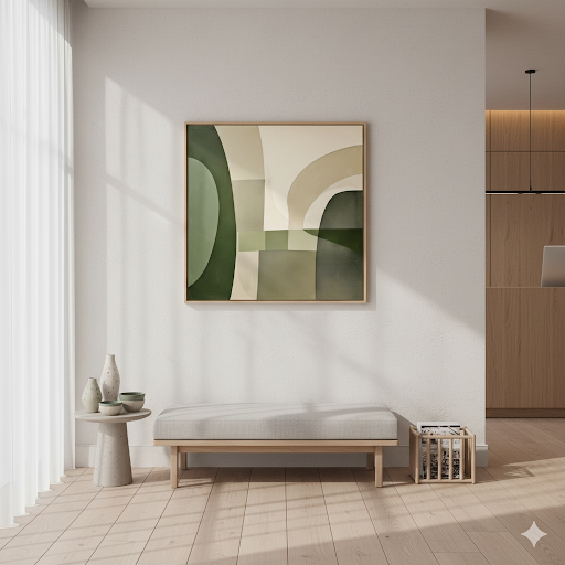 Earthen Serenity Abstract Canvas