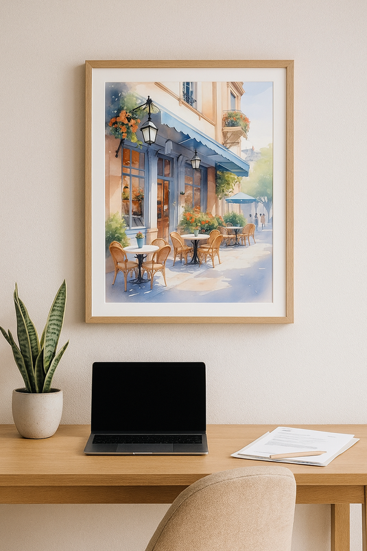 Charming Parisian Cafe Morning