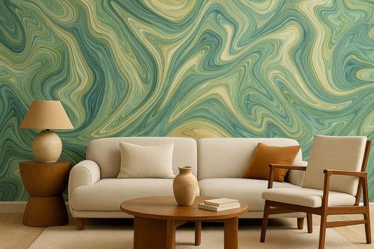 Tranquil Marble Swirls