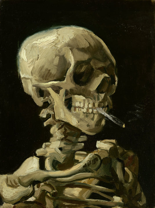 Van Gogh- Skull Smoking A Cigarette 1886