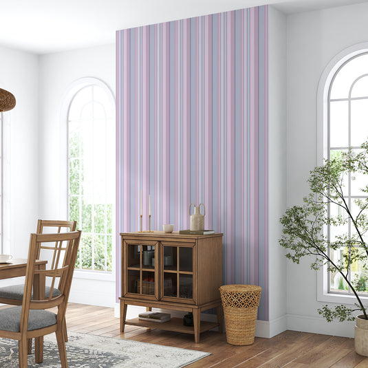 Serene Stripes: Gentle Pastel Harmony