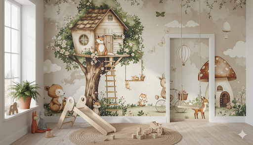 Whimsical Forest Friends Treehouse Adventure