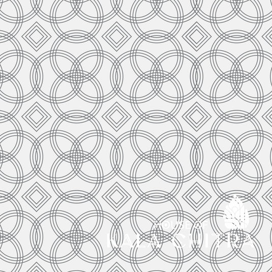 Teal Harmony Geometric Weave