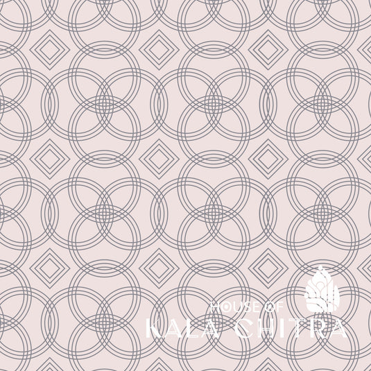 Teal Harmony Geometric Weave