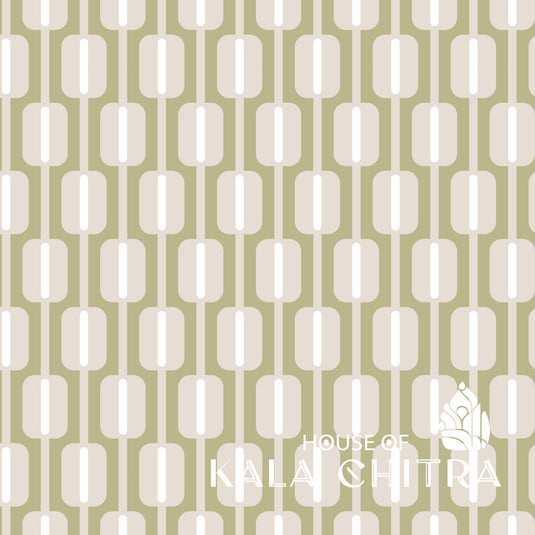 Serene Pods Geometric Wallpaper