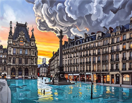 Parisian Sunset Dreamscape