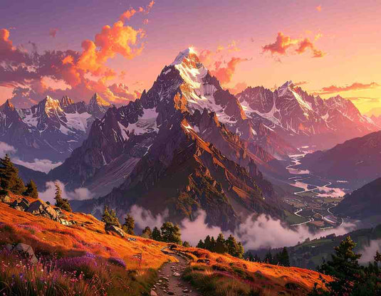 Alpine Majesty at Sunset