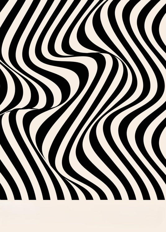 Monochrome Dreamscape Waves