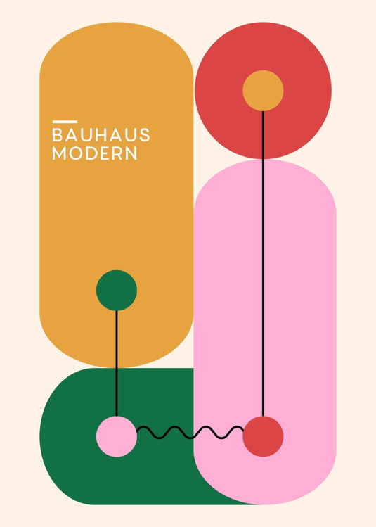 Geometric Harmony: A Bauhaus Modern Piece