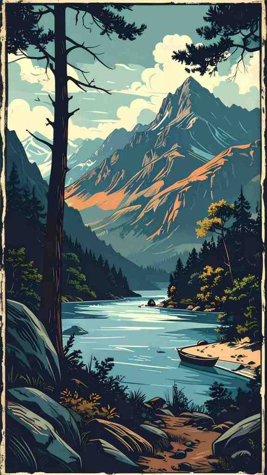 Mountain Serenity: Lakeside Escape