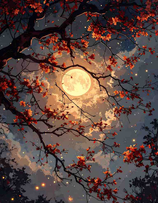 Moonlit Autumn Serenity