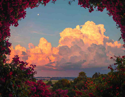 Sunset Bloom: Nature's Embrace