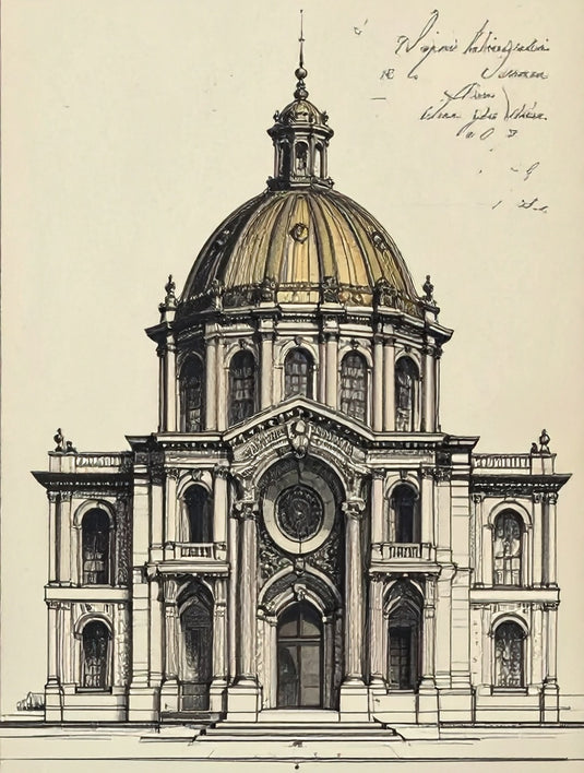 Grand Dome Architectural Sketch