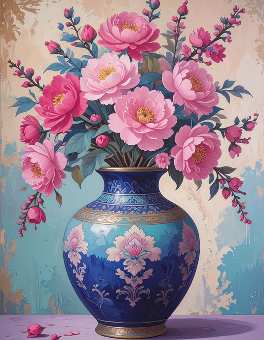 Peonies in a Chinese Vase