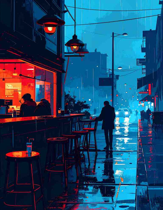 Neon Rain: Urban Glow