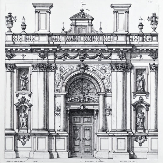 Venetian Grandeur Architectural Study