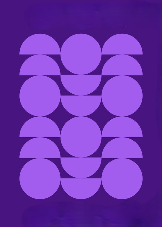 Geometric Harmony in Purple Hues