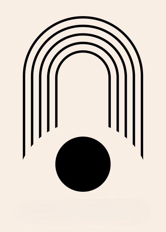 Minimal Arches: Serene Geometric Harmony