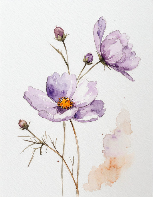 Lilac Dreams Watercolor Bloom