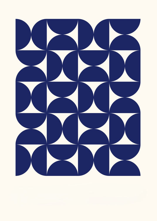 Midnight Bloom Geometric Abstract