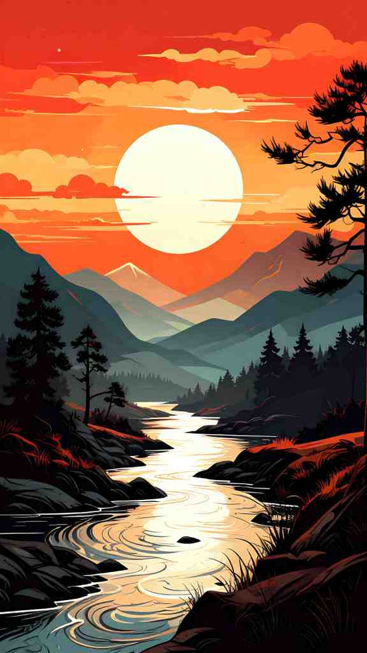 Sunset River Serenity