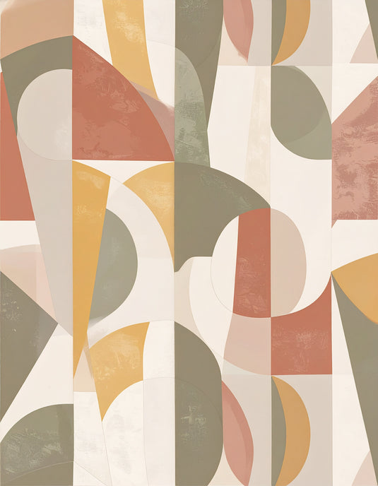 Abstract Harmony in Earth Tones