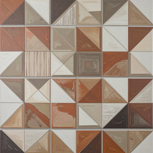 Terracotta Geometric Harmony